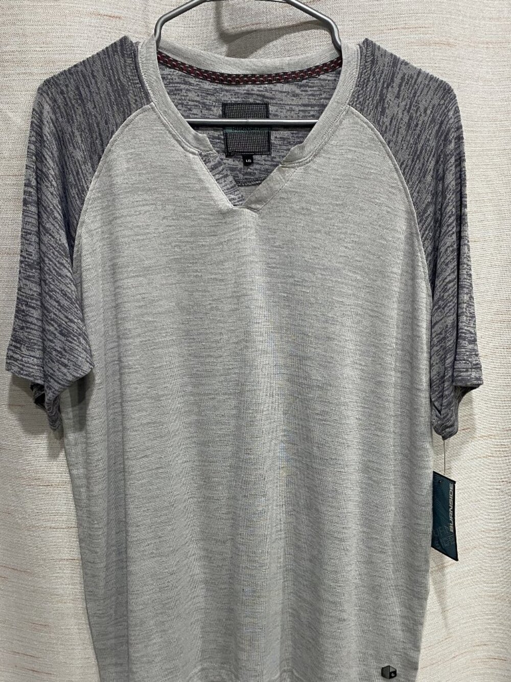 Burnside Tshirt Grey Large Mens (257)
